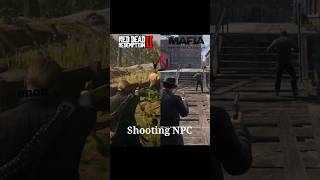 Shooting NPC  RDR2 vs Mafia [upl. by Hgielrahc312]