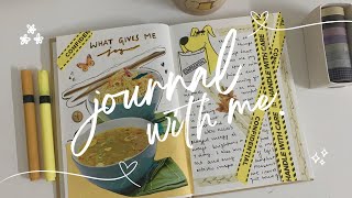 Journal with Me  Yellow Theme 💛 [upl. by Aztirak]