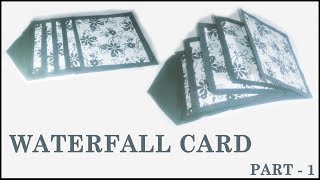 How To Make Waterfall Card  Full Tutorial [upl. by Schaper]