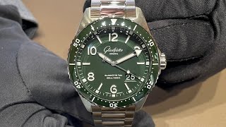 NEW SeaQ GREEN 2022 GLASHÜTTE ORIGINAL  SeaQ Panorama Date 格拉苏蒂原创  大日历腕表 [upl. by Suiddaht]