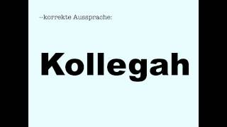 Korrekte Aussprache Kollegah [upl. by Uriah246]