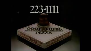 Godfathers Pizza commercial from 1987 [upl. by Susej]