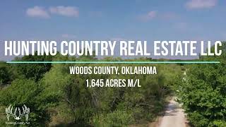 Woods County Oklahoma 1645 Acres ML Ranch for Sale [upl. by Leffen]