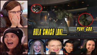 Reactors Reaction To Hulk Smashing Loki  Hulk vs Loki  The Avengers 2012 [upl. by Harrietta651]