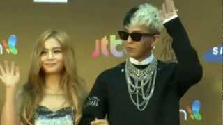 Lee Hi and GDragon Red Carpet [upl. by Swanhildas330]