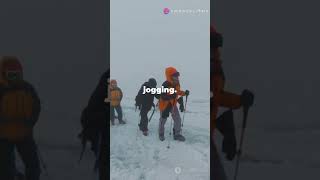 Sherpas Carrying 100kg on Everest 😱 Subscribe For More facts adventure [upl. by Cohby]