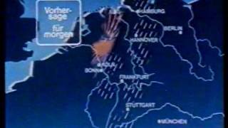 ARD  Wetter  Wetterbericht fürs Wochenende 05011989  Wilhelm Wieben  Ansage [upl. by Airekahs]