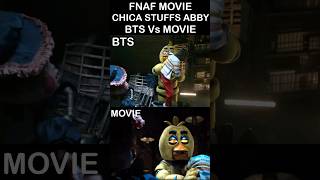 FNaF MOVIE Chica Stuffs Abby Behind The Scenes Vs MOVIE  FNaF Movie 2 Leak [upl. by Ahsikan]