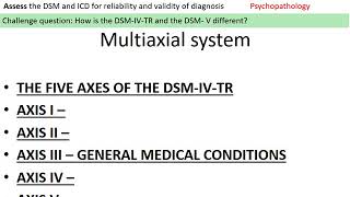 Clinical psychology The DSM [upl. by Adniram]