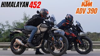 Himalayan 452 vs KTM Adventure 390 Drag Race [upl. by Sylera]