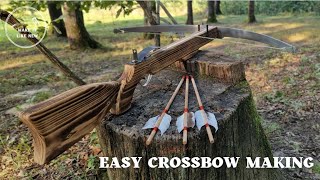 How to Easily Make a Powerful Crossbow From an Old Saw [upl. by Mihcaoj756]