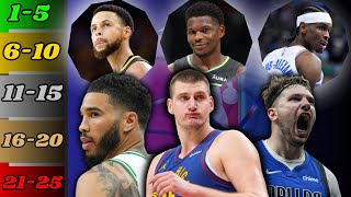 Ranking the 25 BEST Players in the NBA [upl. by Htiekram]