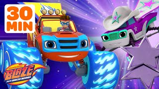 Superhero Blaze Rescues amp Missions w Starla ⭐️  30 Minutes  Blaze and the Monster Machines [upl. by Pelagia]