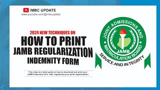 How to print Jamb regularization slip [upl. by Odrarej869]