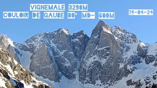 Vignemale 🏔️ 3298m  Couloir de Gaube 600m MD 80º [upl. by Wiese]