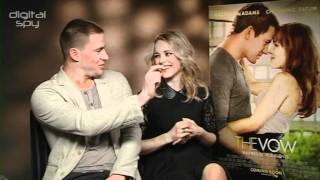 Channing Tatum Rachel McAdams The Vow interview [upl. by Leirbag981]