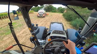 Cab View  DeutzFahr 7250 TTV Warrior  Mais Silage [upl. by Aleunam298]