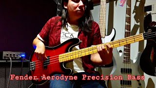 New Fender Aerodyne Special Precision Bass  Aguilar Tone Hammer 350 Soundtest [upl. by Yelsnia]