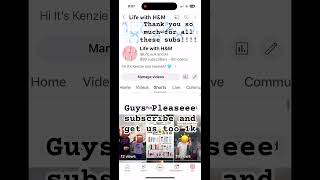 Guys please subscribe and get us to 1k [upl. by Ynaitirb]