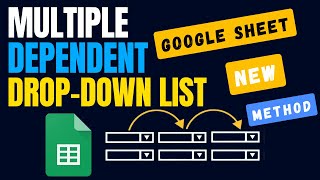 Google Sheets  Dependent Drop Down Lists  New Method [upl. by Fem]