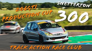 Snetterton 300 2024 Race 1 Track Action Race Club  Peugeot 206GTI Cup  Onboard Jake Richardson 303 [upl. by Haneekas]