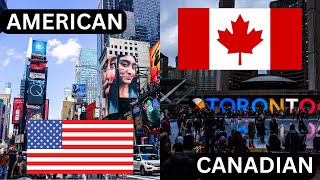 American English vs Canadian English  word spelling english [upl. by Yahsed]