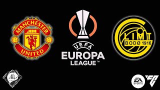 Manchester United x BodøGlimt  5 rodada da Uefa Europa League 2425  EA FC [upl. by Ailehc694]