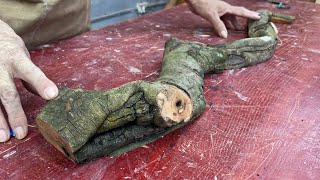 Talented Woodworking Carpenter  Use Oddly Curved Tree Branches To Create A Highlight For The Table [upl. by Gokey489]