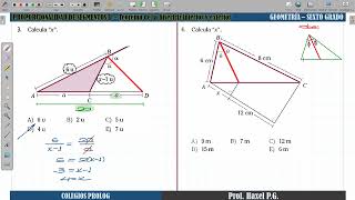 SEXTO GRADO PROPORCIONALIDAD DE SEGMENTOS II  Teorema de la bisectriz interior y exterior [upl. by Ileyan]