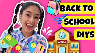 Back to School DIYs🎒😍🎀✨️  Riyas Amazing World [upl. by Drofnelg672]