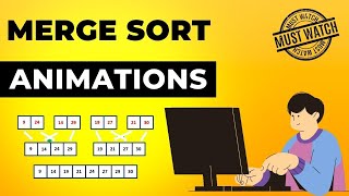 Merge Sort Animations  Data Structure  Visual How [upl. by Enilarac]