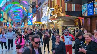 Freemont Street in Las Vegas April 4 2024 [upl. by Montana]