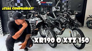 🚨 XR190l vs XTZ150 Frente a Frente ¿Cual comprarías [upl. by Nylloh]