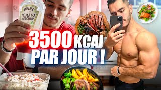 UNE JOURNEE DANS MON ASSIETTE  3500KCAL PRISE DE MASSE [upl. by Alphonse]