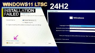 Windows 11 IoT Enterprise LTSC 24H2 Installation has failed No Internet [upl. by Eedak]