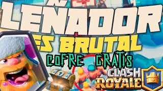 ME SALE LEGENDARIA EN COFRE GRATIS ¡¡LEÑADOR PRUEBO MAZO EN 4000 COPAS  Clash Royale [upl. by Silado]