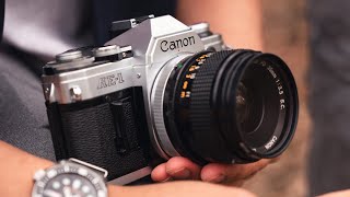 Using a Film Camera in 2024 Canon AE1 [upl. by Mehta]