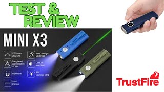 TEST amp REVIEW OF THE TRUSTFIRE MINIX3 FLASHLIGHT [upl. by Klemperer997]