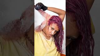 Dyeing My Hair Purple Highlights And Lowlights HairDye HairTutorial [upl. by Kele]