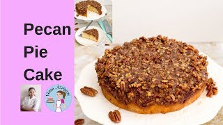 Upside Down Pecan Pie Cake Recipe [upl. by Atirac]