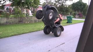 Honda Rancher 420 Wheelies HD [upl. by Llenroc]