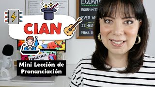 Pronunciación en Inglés Terminación CIAN [upl. by Cordey]