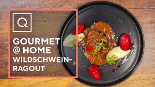 Gorumet  Home  Folge 7 Wildschweinragout mit Pflaumen und Kardamom serviert auf Selleriepüree [upl. by Syah]