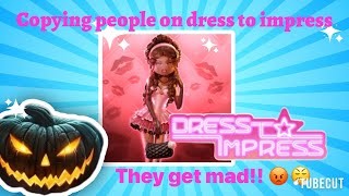 Copying people on dress to impress They get mad [upl. by Buzzell]