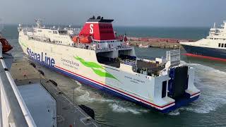 MV Optima Seaways amp MV Stena Nordica at Rosslare Europort 20924 [upl. by Ahsinaw733]