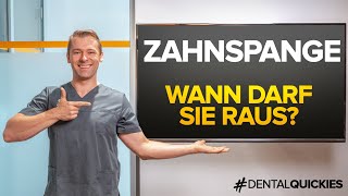 Zahnspange  Wie lange muss sie bleiben Wann darf die Zahnspange raus [upl. by Hanfurd]