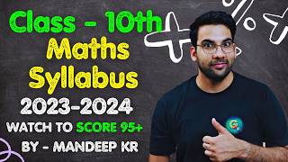 Class 10th Maths Syllabus 202324  CBSE  By GREENBoard [upl. by Annahc]