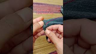 Great tips on sewing pants folds short [upl. by Ayekehs]