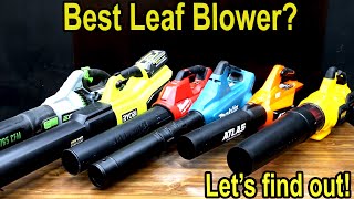 Best Leaf Blower EGO vs Milwaukee Ryobi DeWalt Greenworks Harbor Freight Atlas Makita [upl. by Akired674]