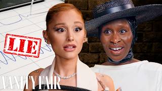 Ariana Grande amp Cynthia Erivo Take Lie Detector Tests  Vanity Fair [upl. by Bucky]